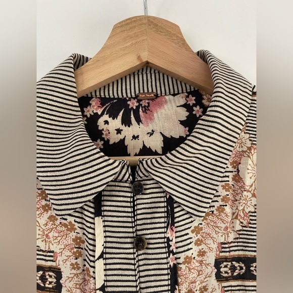 Free People Virgo Bay Button Shirt - M - Picture 8 of 9
